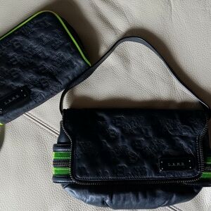 L.A.M.B. Black and Green Mini Bags